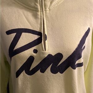 Pink extra small zip up sweatshirt soft lime green